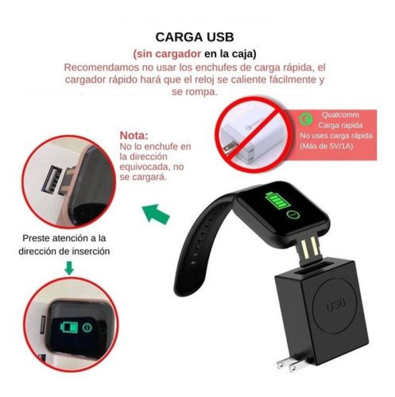 Comprar Reloj Inteligente Smartwatch Y68 en Electroshopy - Ángulo 2